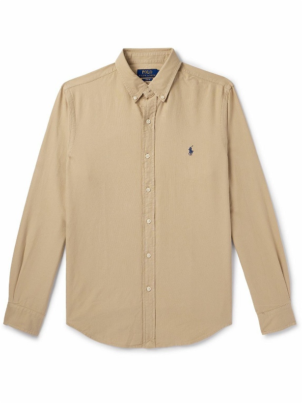 Photo: Polo Ralph Lauren - Button-Down Collar Cotton Oxford Shirt - Neutrals