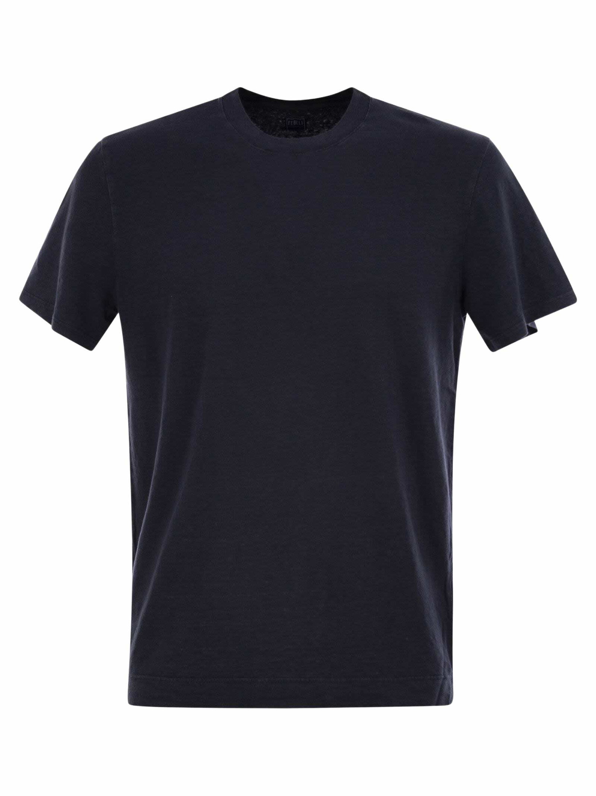 Tシャツ・カットソー Fedeli Polo shirt with open collar in linen and cotton Fedeli Cotton Polo Shirt With Open Collar Fedeli