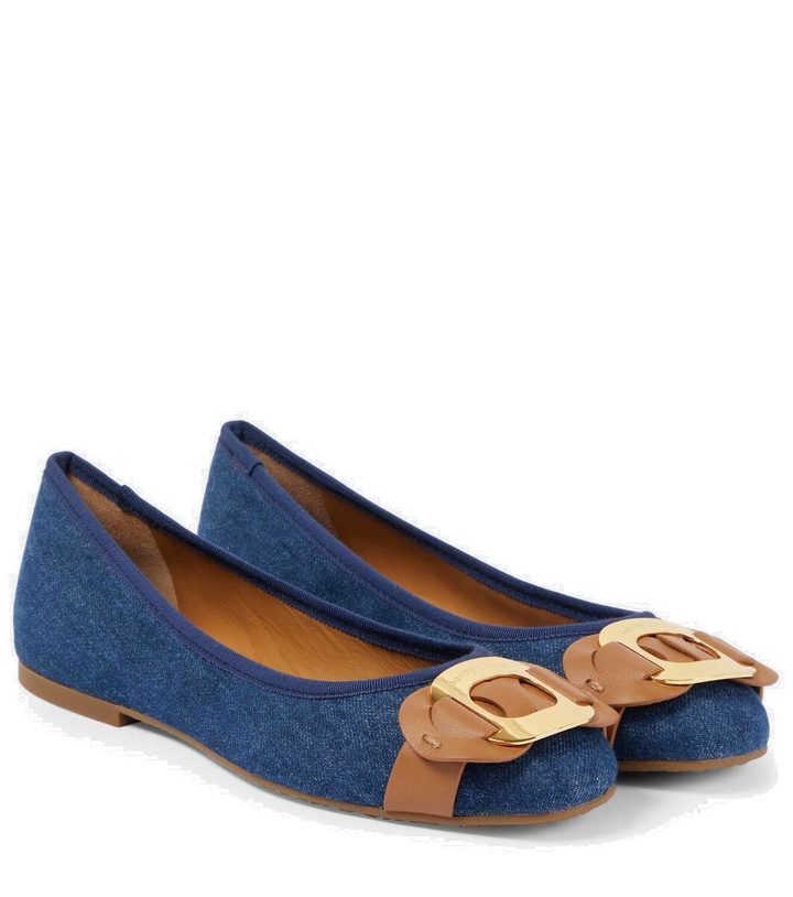 Photo: See By Chloé Chany denim ballet flats