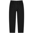 Homme Plissé Issey Miyake Men's Pleated Straight Leg Trousers in Black