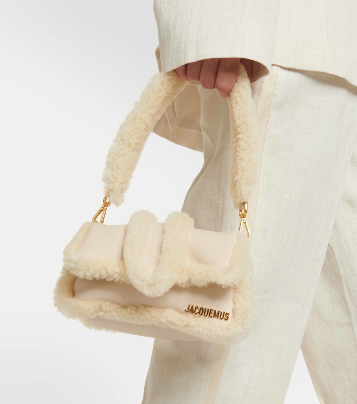 【Jacquemus】Le Petit Bambimou Doux Shoulder Bag Jacquemus Women's Le Petit Bambimou Doux Shoulder Bag, Camel