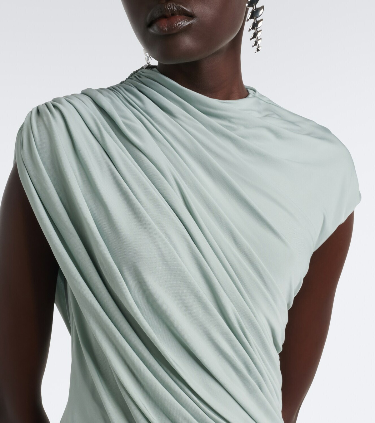 Tove Saffron draped jersey maxi dress