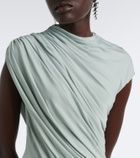Tove Saffron draped jersey maxi dress