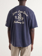 Aimé Leon Dore - Logo-Embroidered Cotton Shirt - Blue