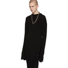 Random Identities Black Mock Neck Rib Dress