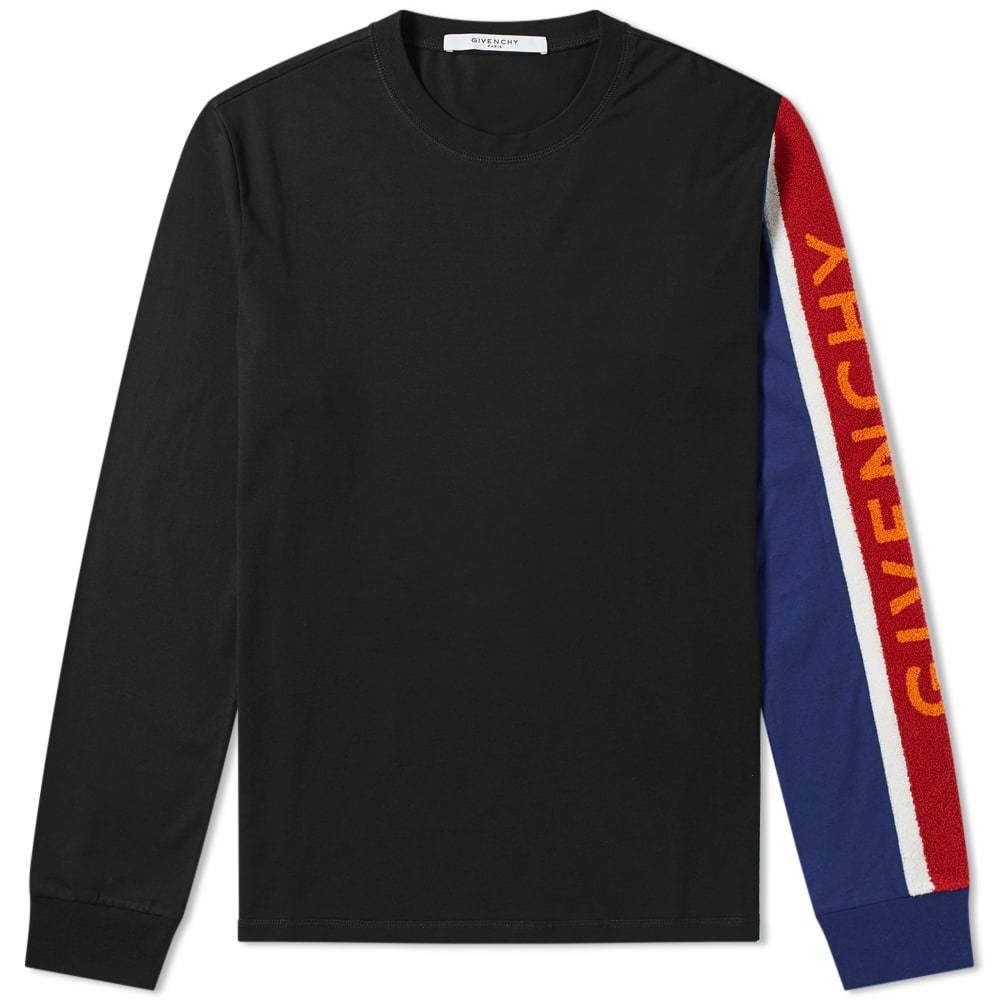 Givenchy Long Sleeve Towelling Logo Tee Givenchy