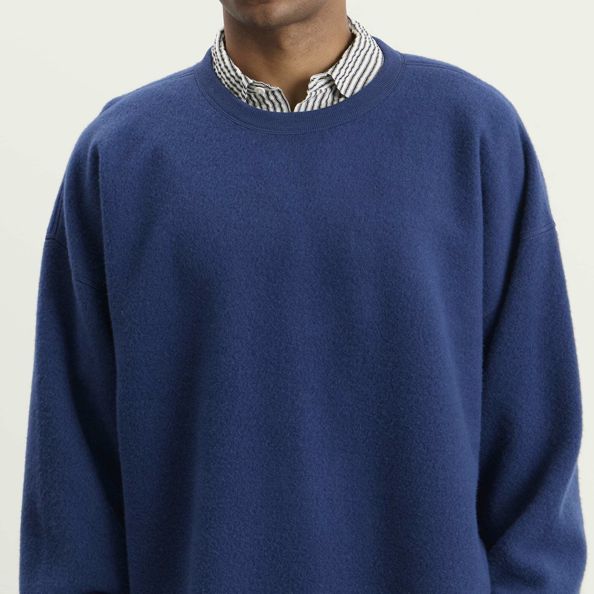YMC Men's Wool Studio Sweatshirt in Blue
