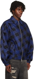 ADER error Blue & Black Check Jacket