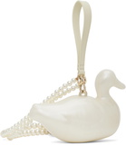 Simone Rocha Off-White Pearl Duck Pouch
