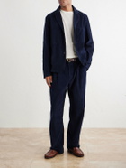 Kardo - Somesh Cotton-Corduroy Suit Jacket - Blue