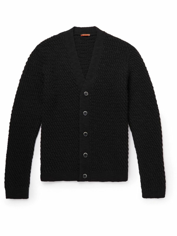 Photo: Barena - Textured-Wool Cardigan - Black