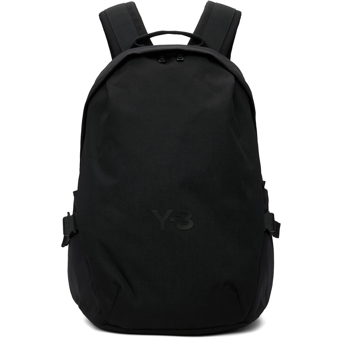 Y-3 Black Bonded-Logo Backpack