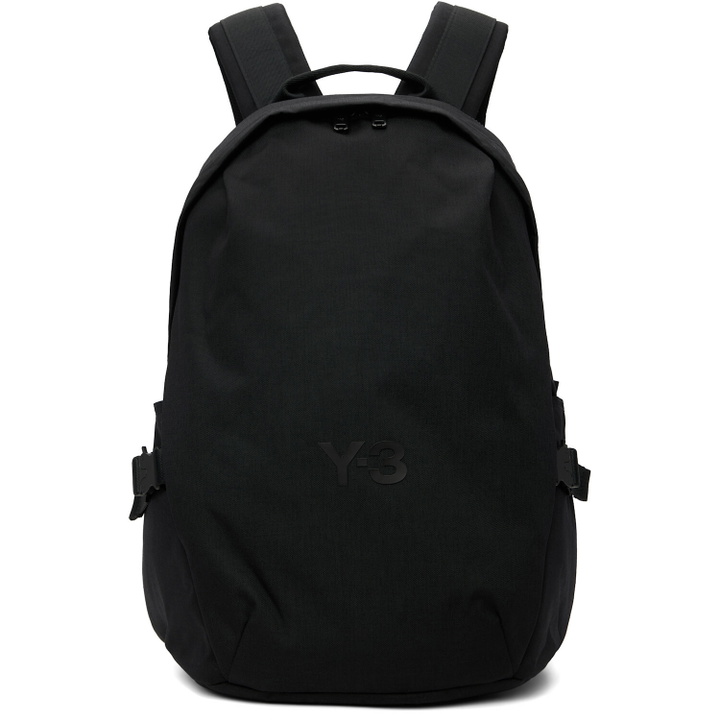 Photo: Y-3 Black Bonded-Logo Backpack