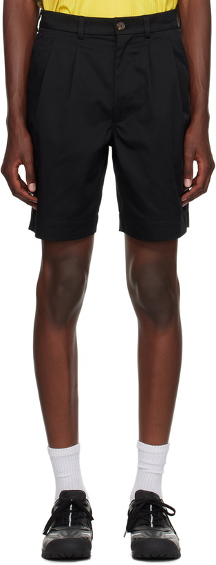 Photo: Metalwood Studio Black Pleated Shorts