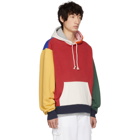 424 Multicolor Colorblocked Oversized Hoodie