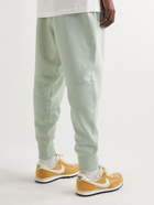 Nike - Sportswear Tapered Logo-Embroidered Cotton-Jersey Sweatpants - Green