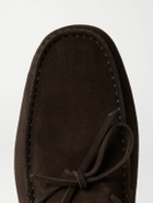 Tod's - Gommino Suede Driving Shoes - Brown