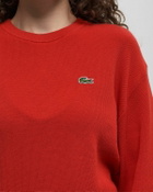 Lacoste CREWNECK Red Womens Sweatshirt