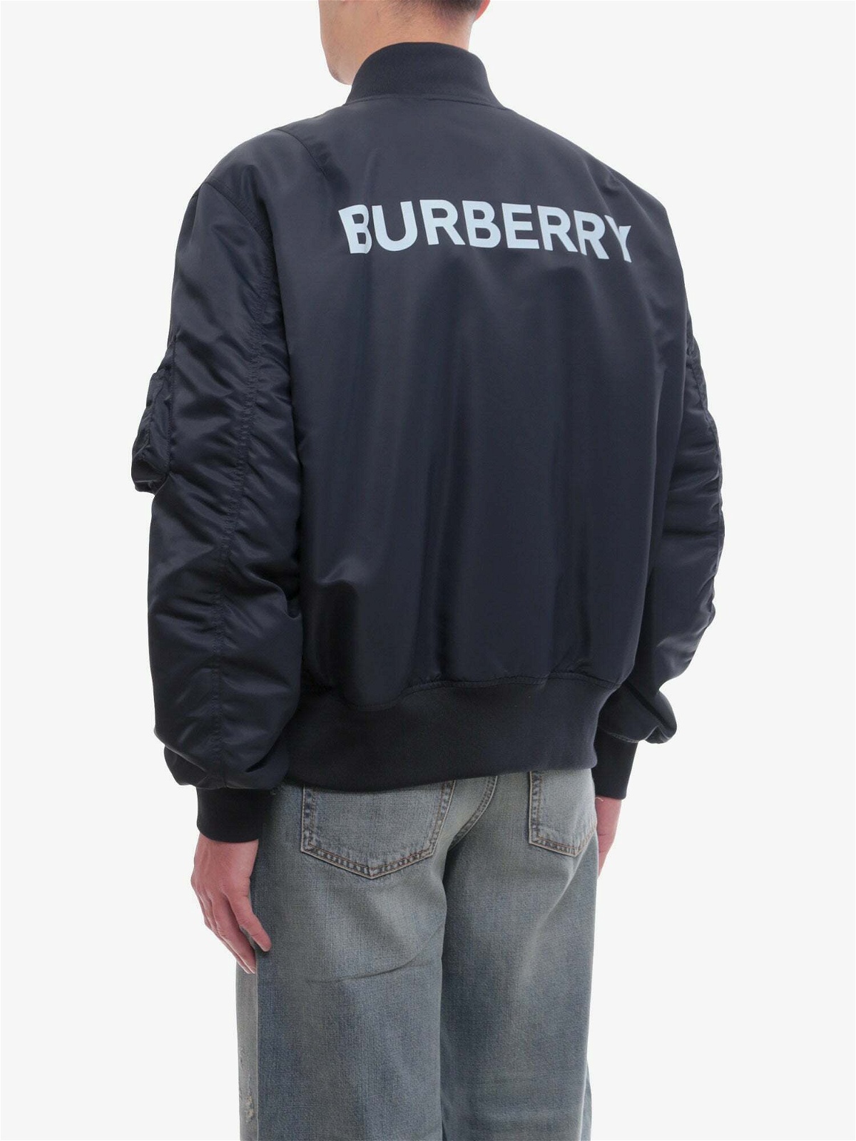 Burberry Jacket Blue Mens Burberry