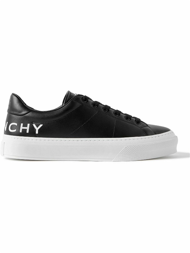 Photo: Givenchy - City Sport Leather Sneakers - Black