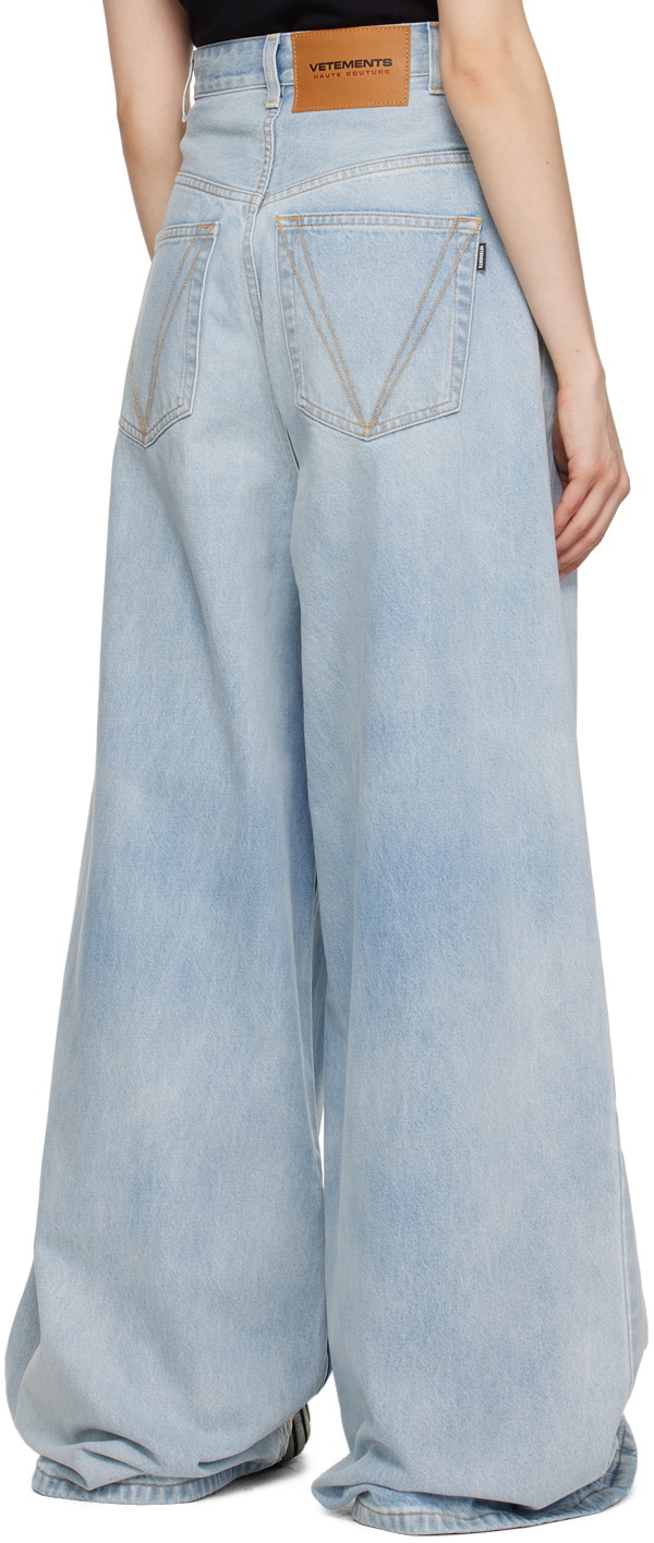 VETEMENTS Blue Baggy Jeans