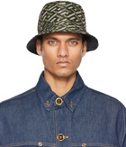 Versace Khaki Monogram Bucket Hat
