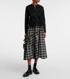 Noir Kei Ninomiya Ruffled cotton cardigan