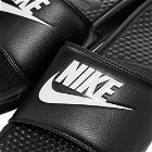 Nike Men's Benassi JDI in Black/White