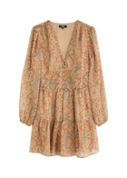 Paige Florentine Printed Silk-blend Mini Dress Multicoloured