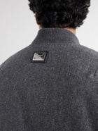 Dolce&Gabbana - Wool-Flannel Bomber Jacket - Gray