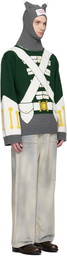 Charles Jeffrey LOVERBOY Green Animal Boo Hoodie