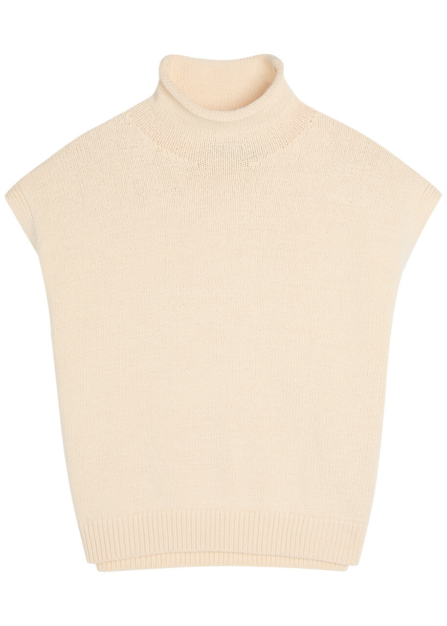 Polo Ralph Lauren Roll-neck Cotton-blend top Cream