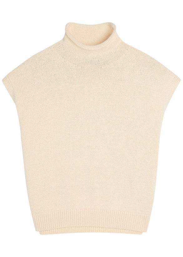 Photo: Polo Ralph Lauren Roll-neck Cotton-blend top Cream