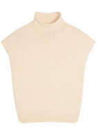 Polo Ralph Lauren Roll-neck Cotton-blend top Cream