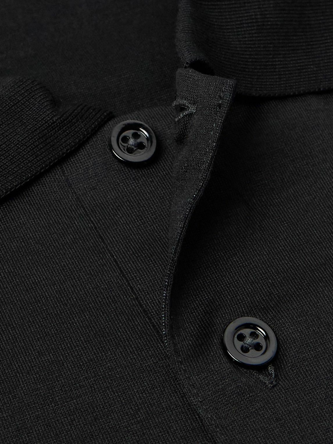 Charvet - Cotton Polo Shirt - Black