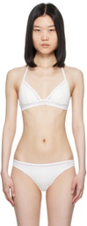 La Perla White Paneled Bikini Top