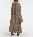 Valentino Toile Iconographe printed silk kaftan dress
