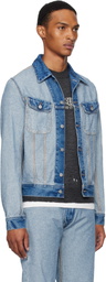 MM6 Maison Margiela Blue Reversed Denim Jacket