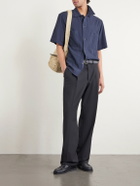 Barena - Garment-Dyed Cotton-Gauze Shirt - Blue