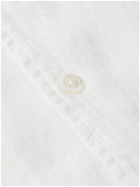 Hartford - Palm Convertible-Collar Linen Shirt - White
