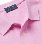 POLO RALPH LAUREN - Slim-Fit Logo-Embroidered Cotton-Piqué Polo Shirt - Pink