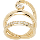 C.Chesnais Double Serti Sculpté Ring