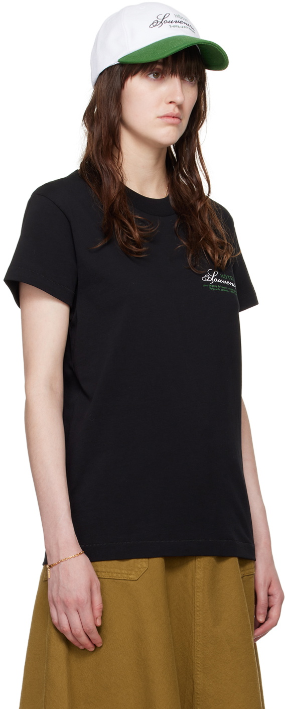 A.P.C. Black JJJJound Edition 'Hôtel Souvenirs' T-Shirt A.P.C.