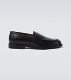 Thom Sweeney Leather penny loafers