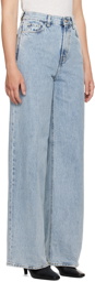 TOTEME Blue Wide Leg Jeans