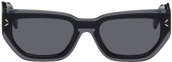 Photo: MCQ Gray Cat-Eye Sunglasses
