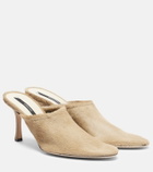 Christen Elipse 75 calf hair mules