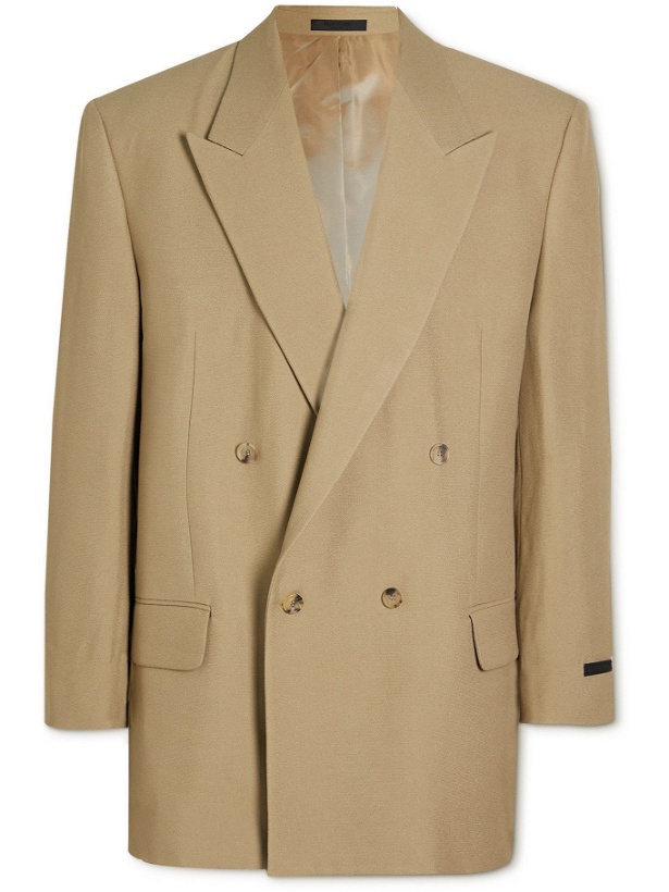 Photo: Fear of God - California Double-Breasted Crepe Blazer - Neutrals