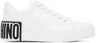 Moschino White Maxi Logo Sneakers