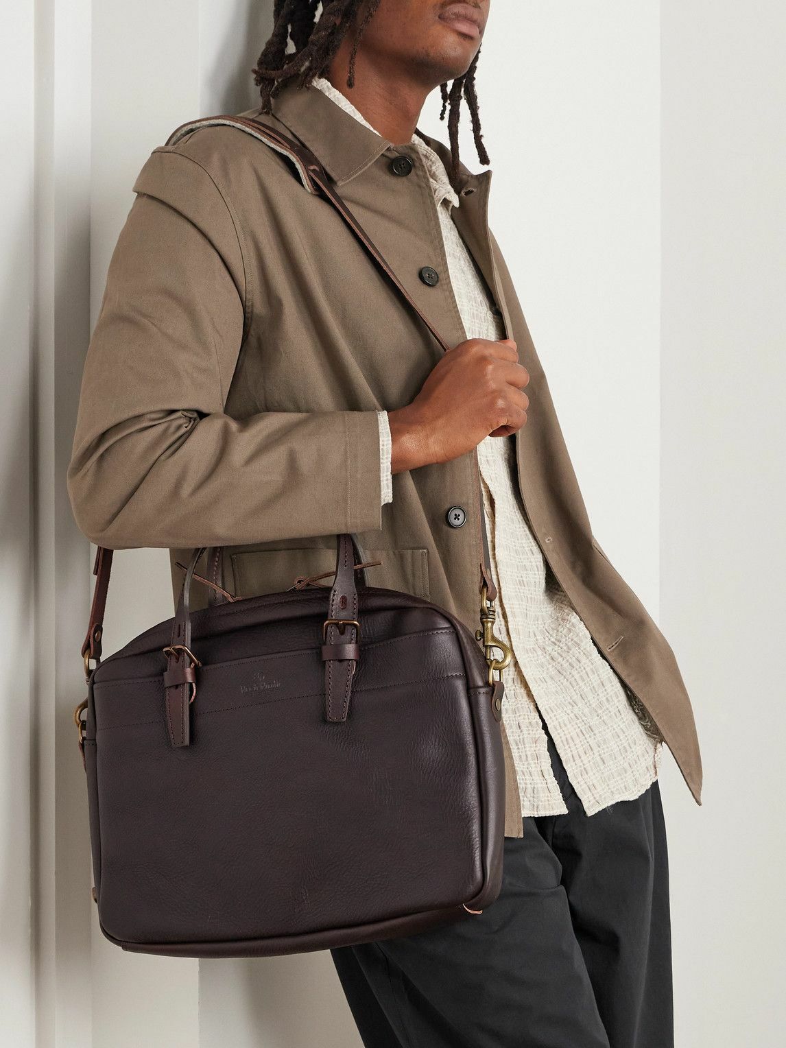 Bleu de Chauffe - Folder Business Full-Grain Leather Briefcase